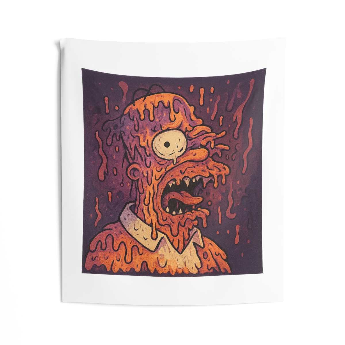 Melting Homer Iconic Simpsons Tapestry - alternate angle 2, merchandise