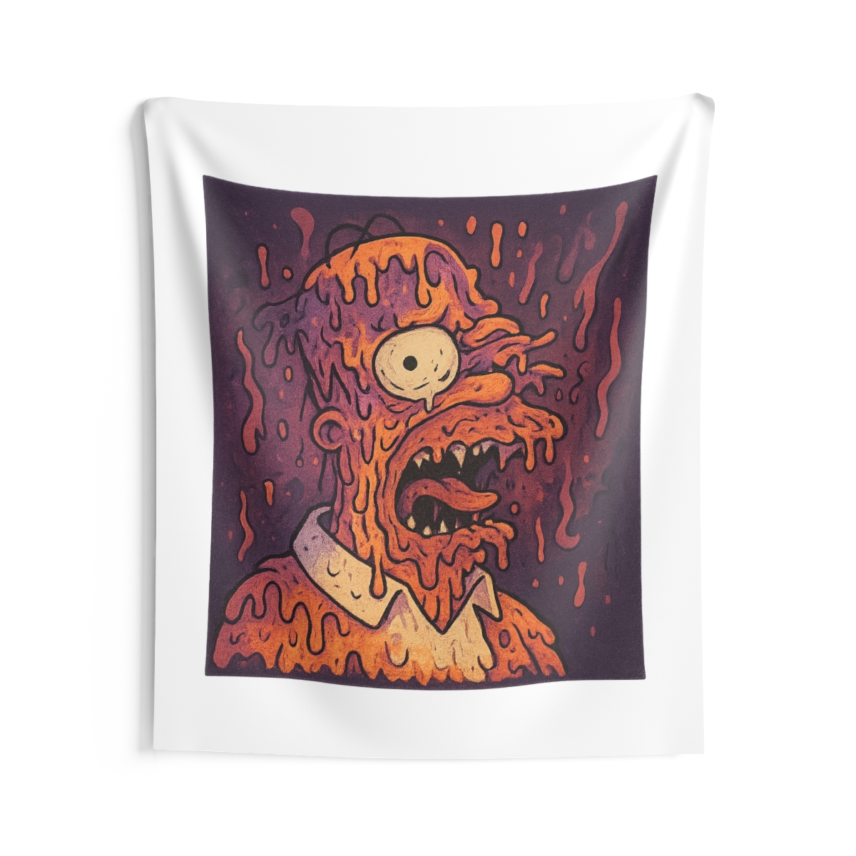 Melting Homer Iconic Simpsons Tapestry - alternate angle 3, merchandise