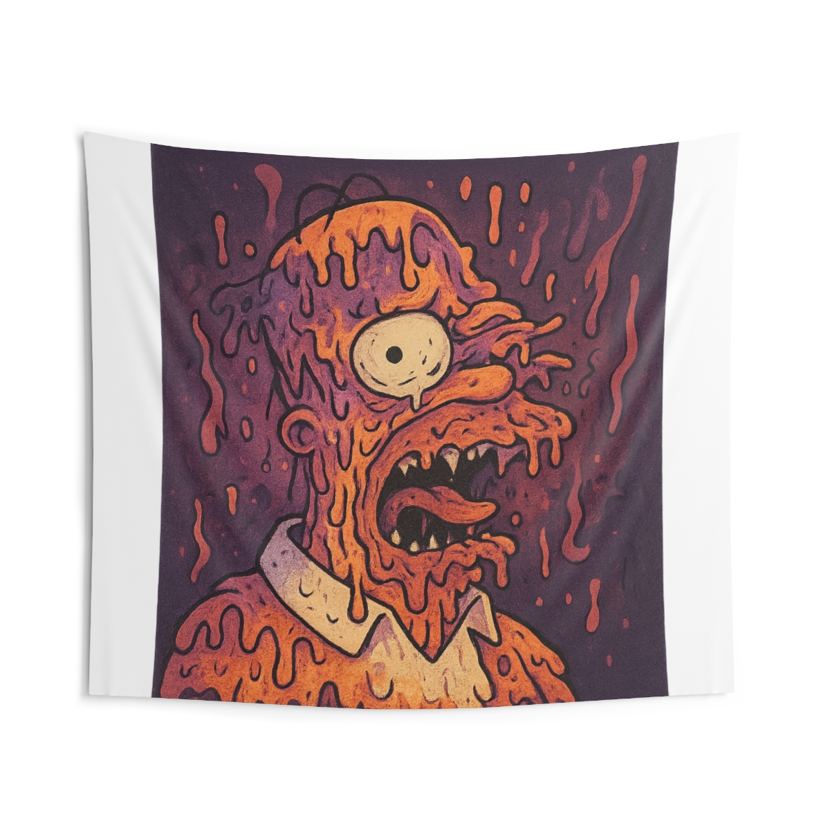 Melting Homer Iconic Simpsons Tapestry - alternate angle 4, merchandise