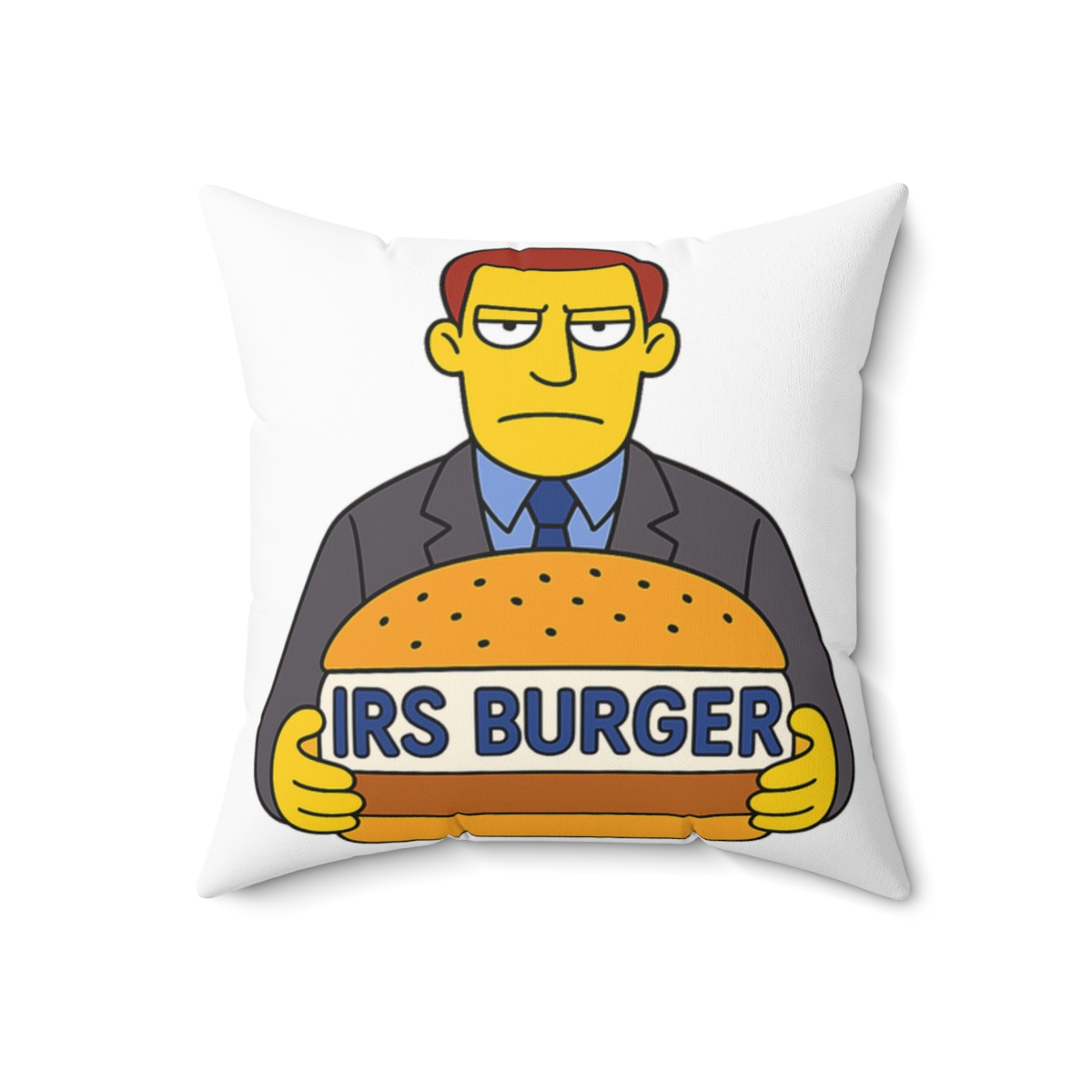 Irs Burger Throw Pillow - alternate angle 3, merchandise