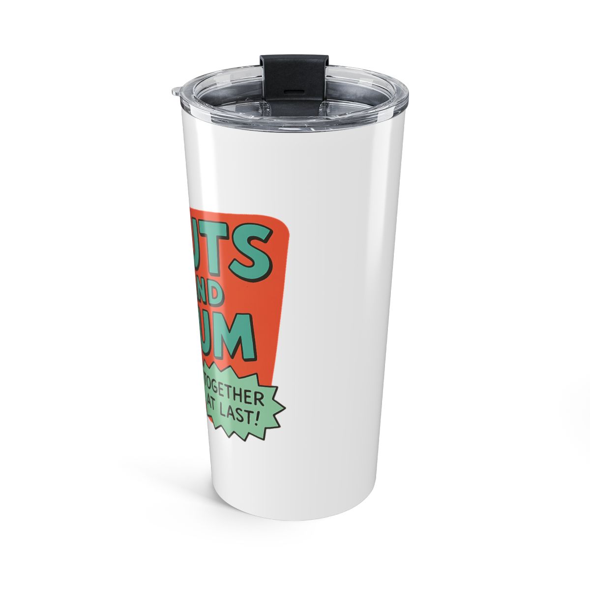 Nuts & Gum Simpsons Duo | Homer Quote Tumbler, Simpsons Cup, Fan Gift - alternate angle 2, merchandise