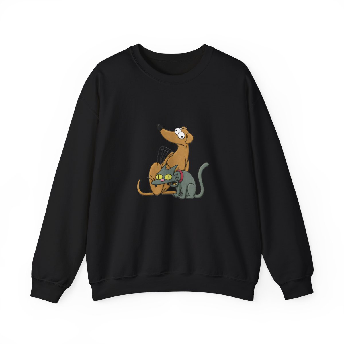 The Simpsons Family Pets Crew T-Shirts - alternate angle 3, merchandise