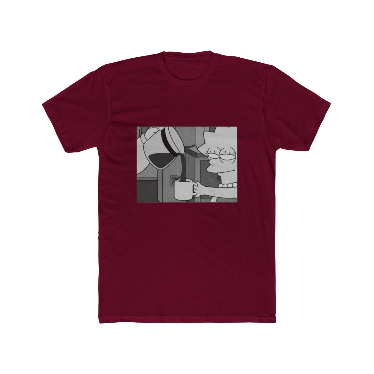 The Simpsons Lisa Coffee T Shirt - alternate angle 2, merchandise