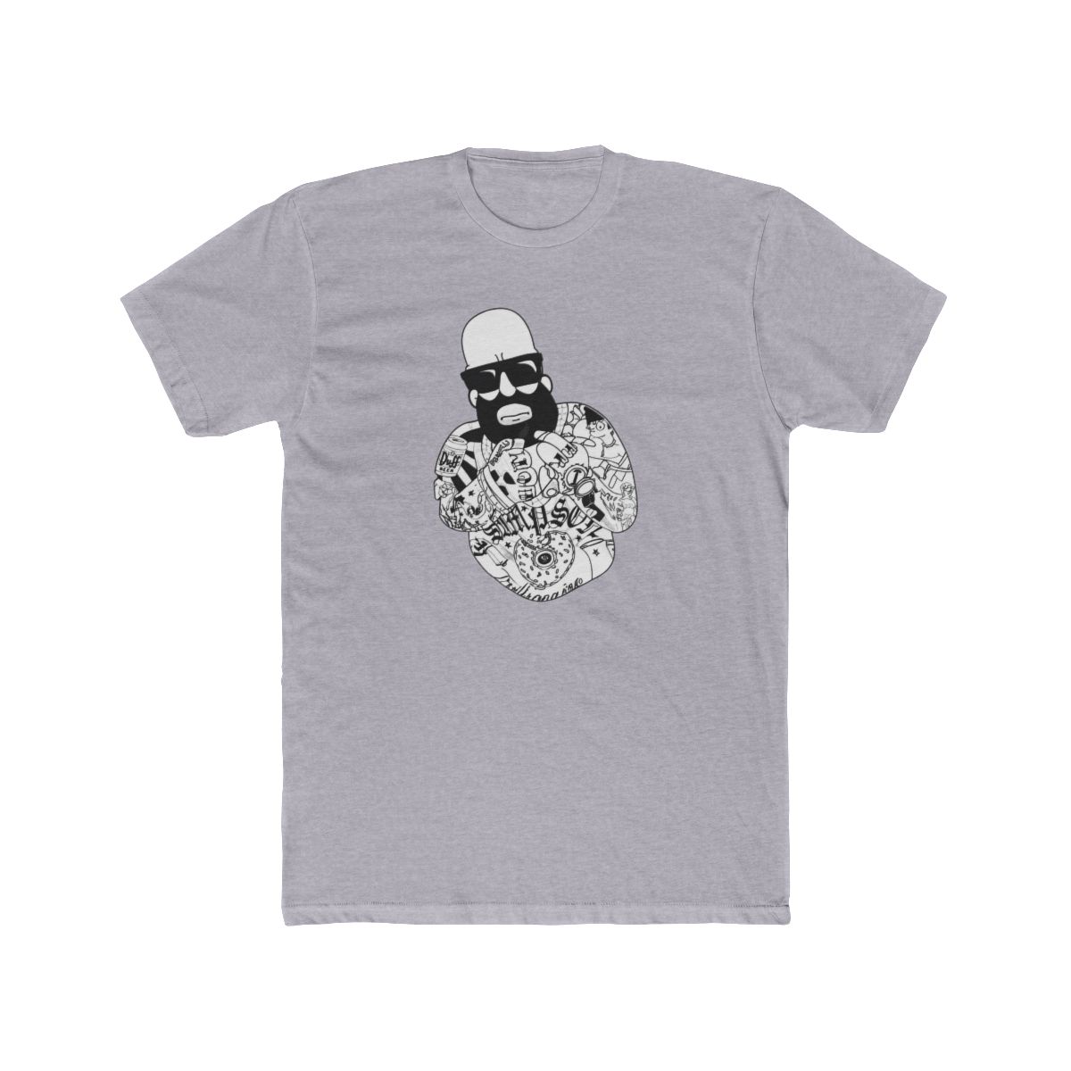 Homer Simpson Tattooed - Mastermind Merch T Shirt - Medium - The Simpsons - alternate angle 2, merchandise