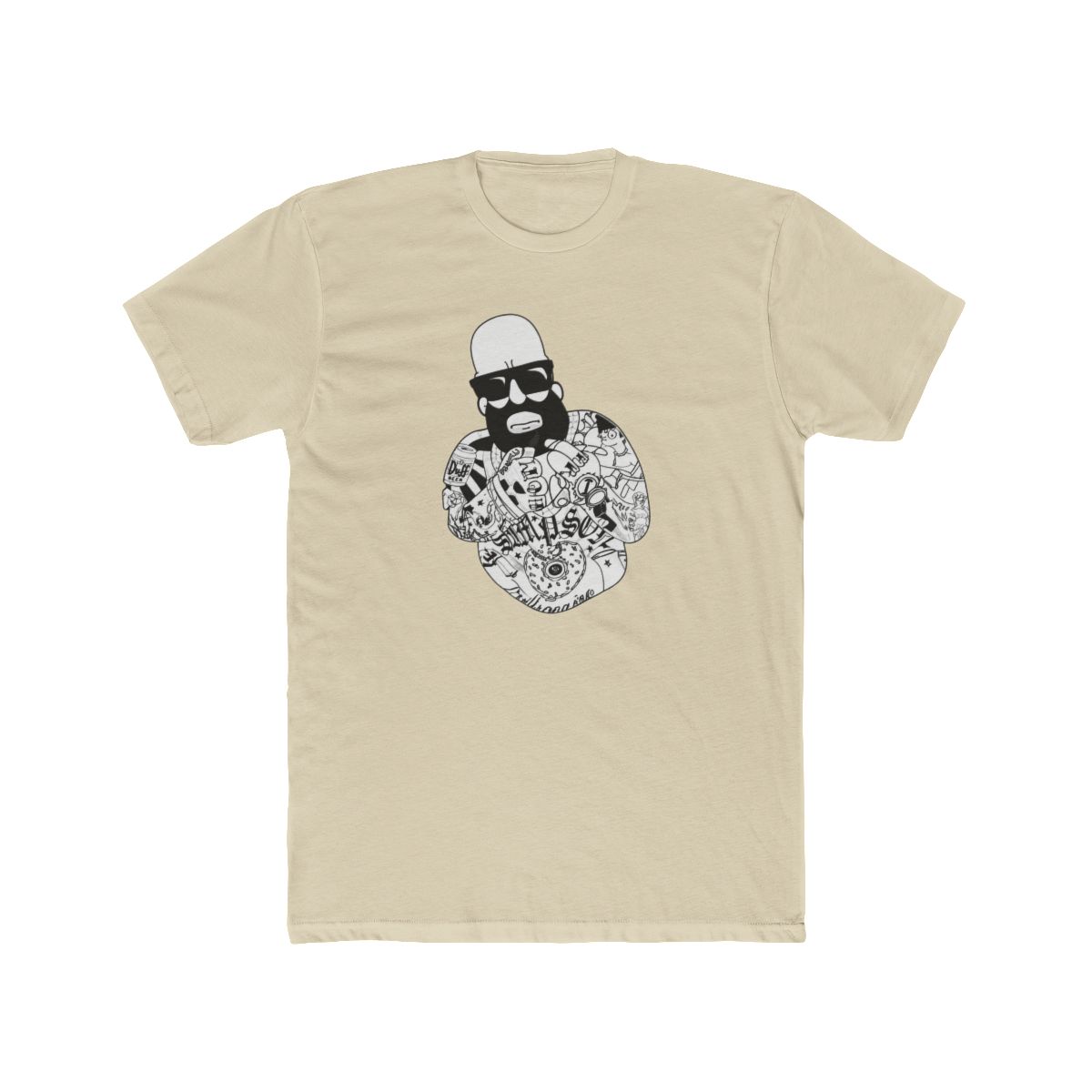 Homer Simpson Tattooed - Mastermind Merch T Shirt - Medium - The Simpsons - alternate angle 3, merchandise