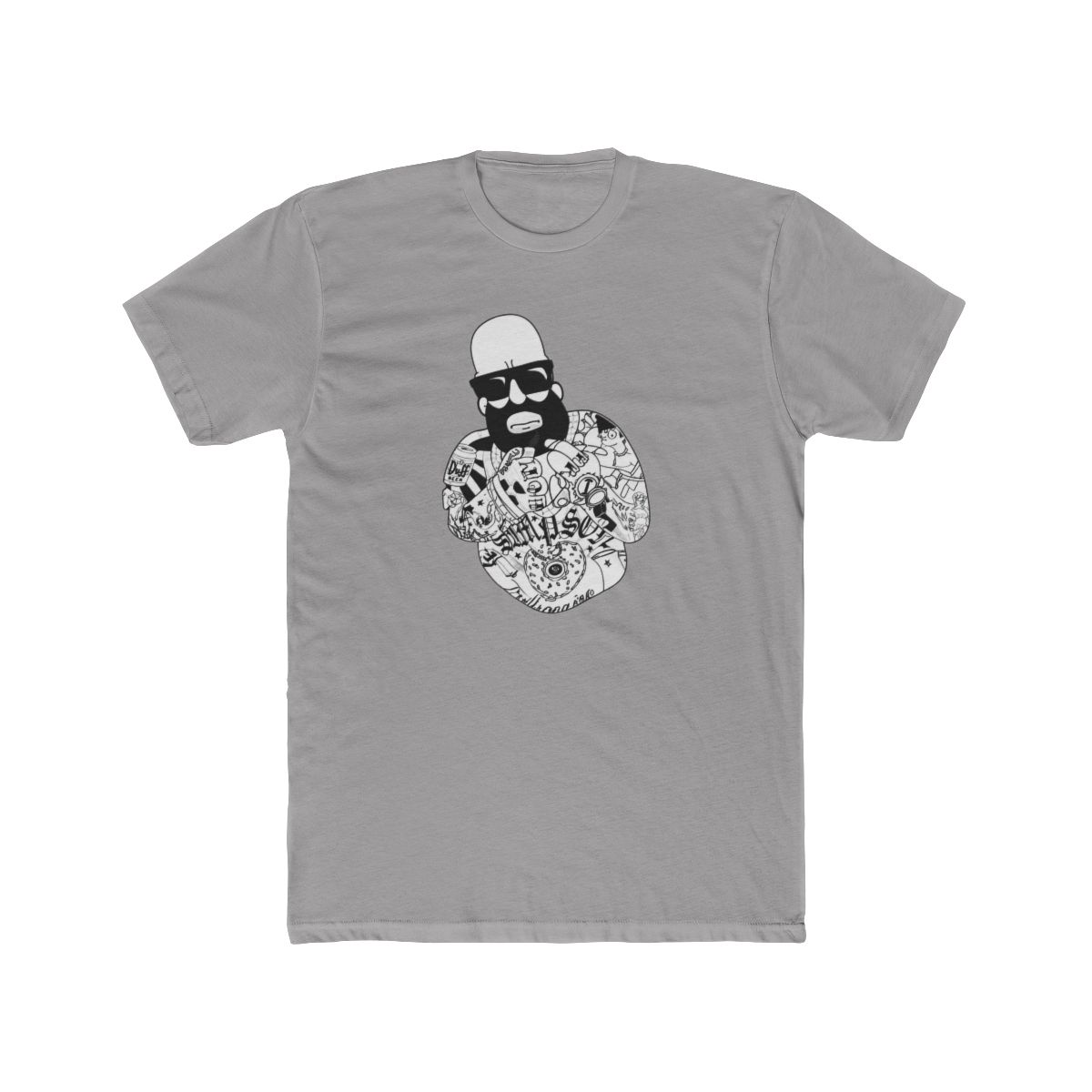 Homer Simpson Tattooed - Mastermind Merch T Shirt - Medium - The Simpsons - alternate angle 5, merchandise