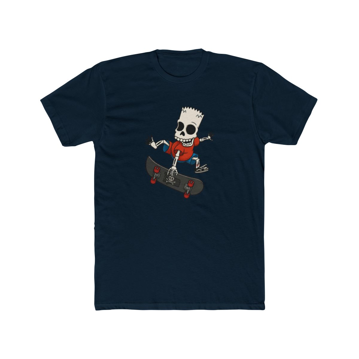 The Simpsons Bartskeleton Skates T Shirt - alternate angle 2, merchandise