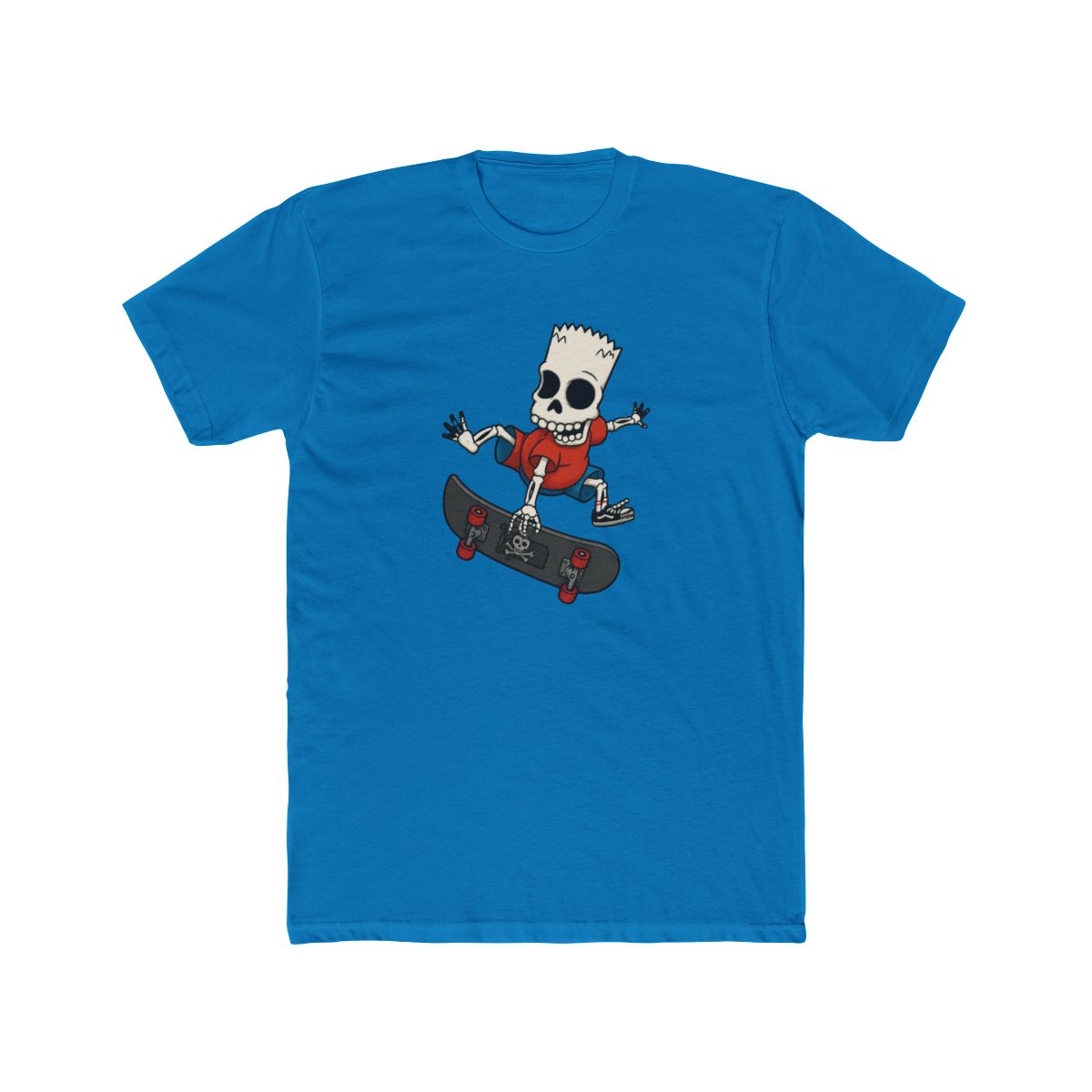 The Simpsons Bartskeleton Skates T Shirt - alternate angle 3, merchandise