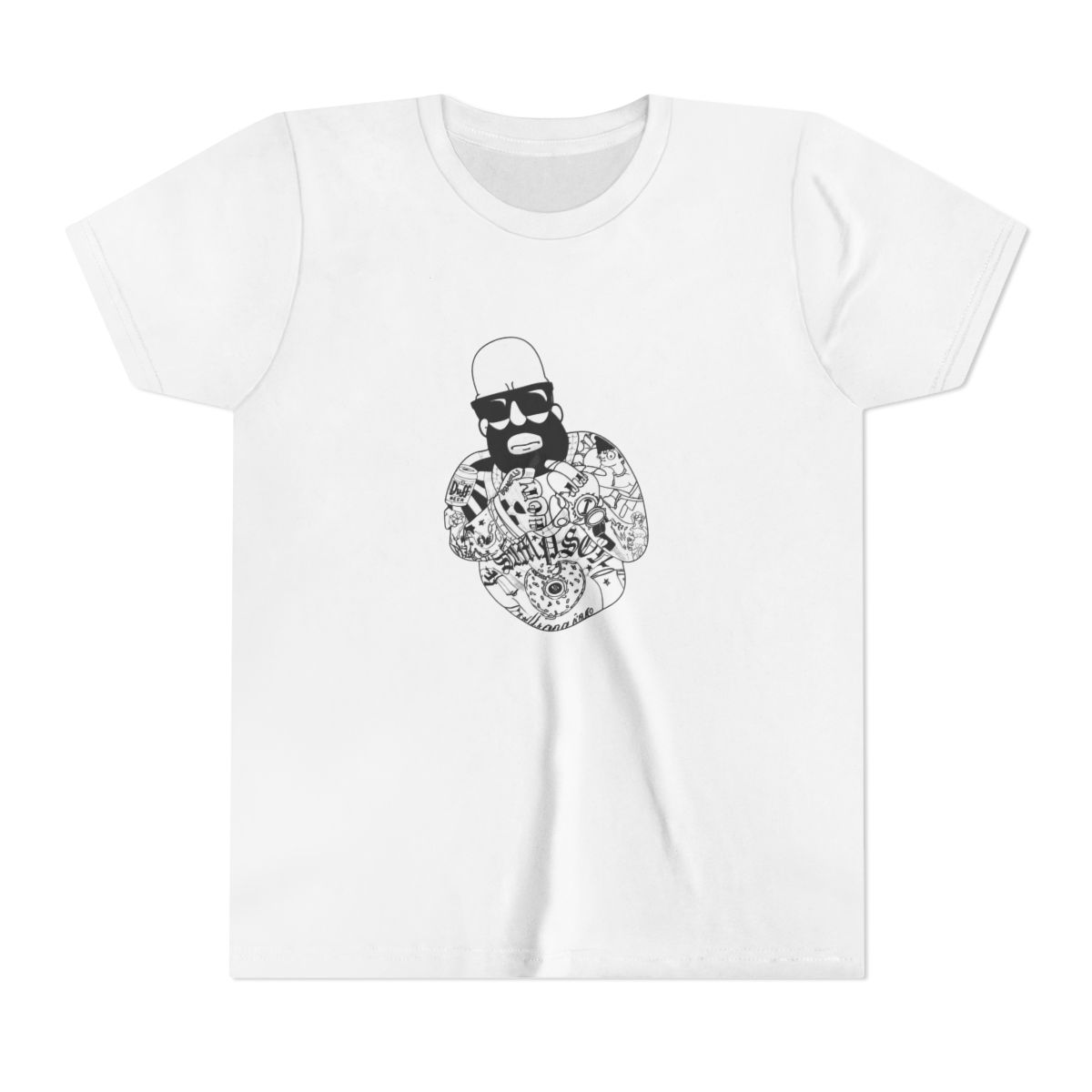 Homer Simpson Tattooed - Mastermind Merch T Shirt - Medium - The Simpsons - The Simpsons official T-Shirts merch