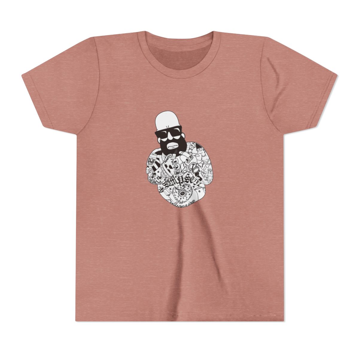 Homer Simpson Tattooed - Mastermind Merch T Shirt - Medium - The Simpsons - alternate angle 2, merchandise