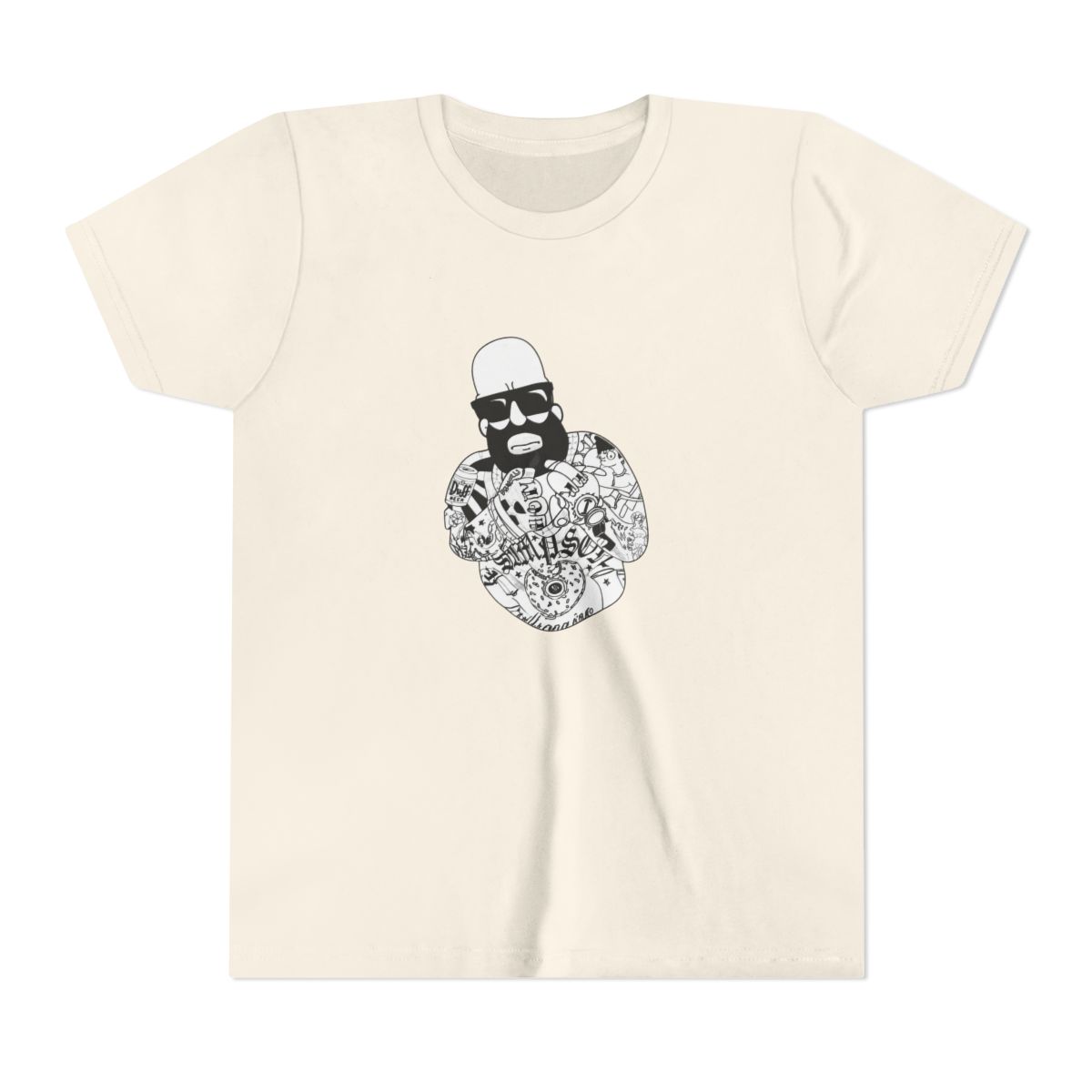 Homer Simpson Tattooed - Mastermind Merch T Shirt - Medium - The Simpsons - alternate angle 3, merchandise