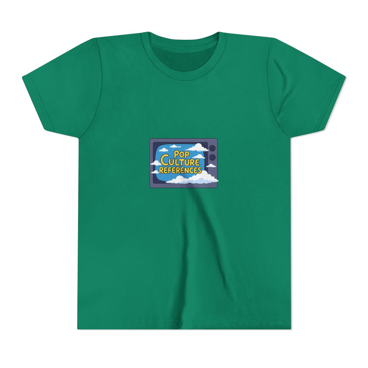 Pop Culture References Simpsons TV Kids T-Shirt - alternate angle 2, merchandise