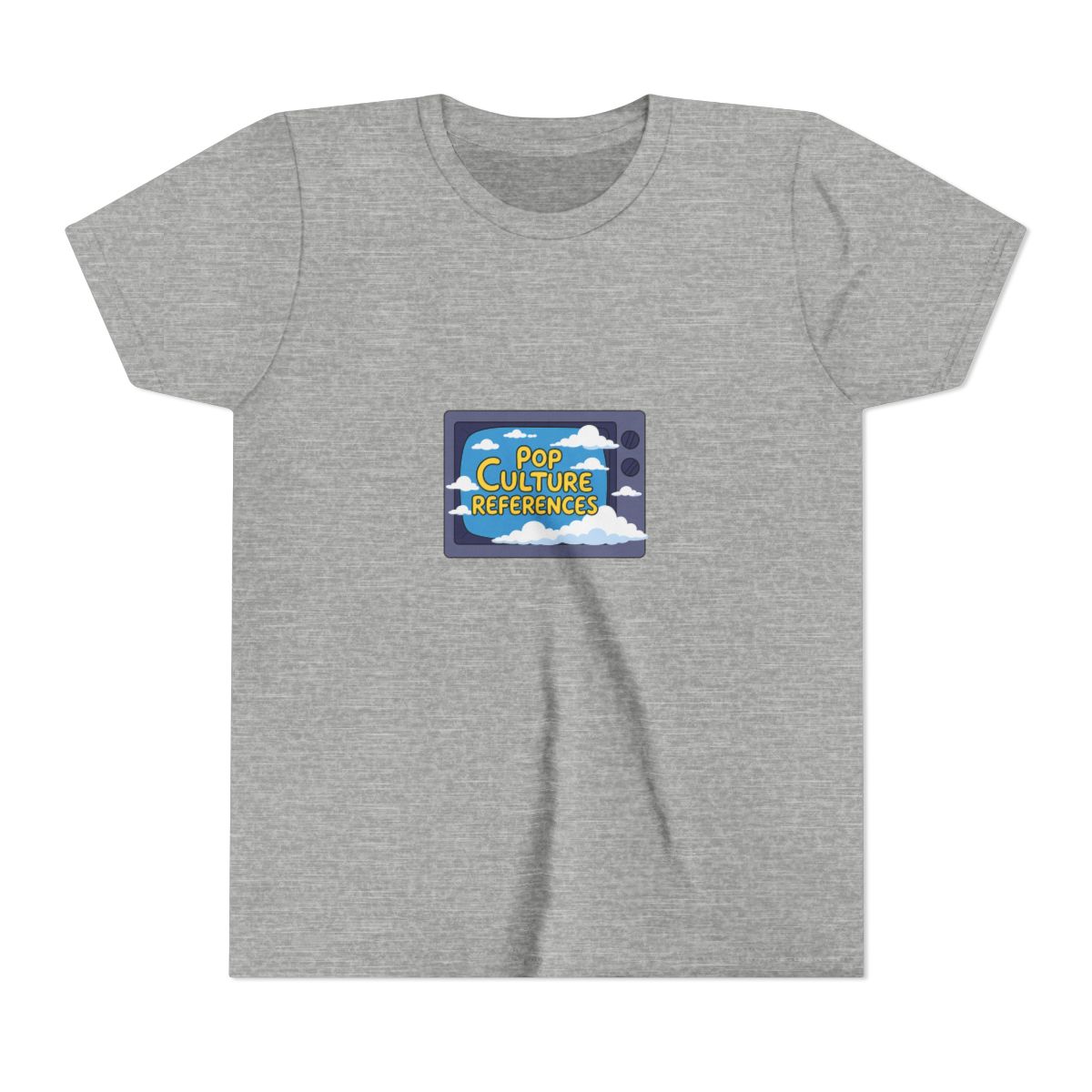 Pop Culture References Simpsons TV Kids T-Shirt - alternate angle 3, merchandise
