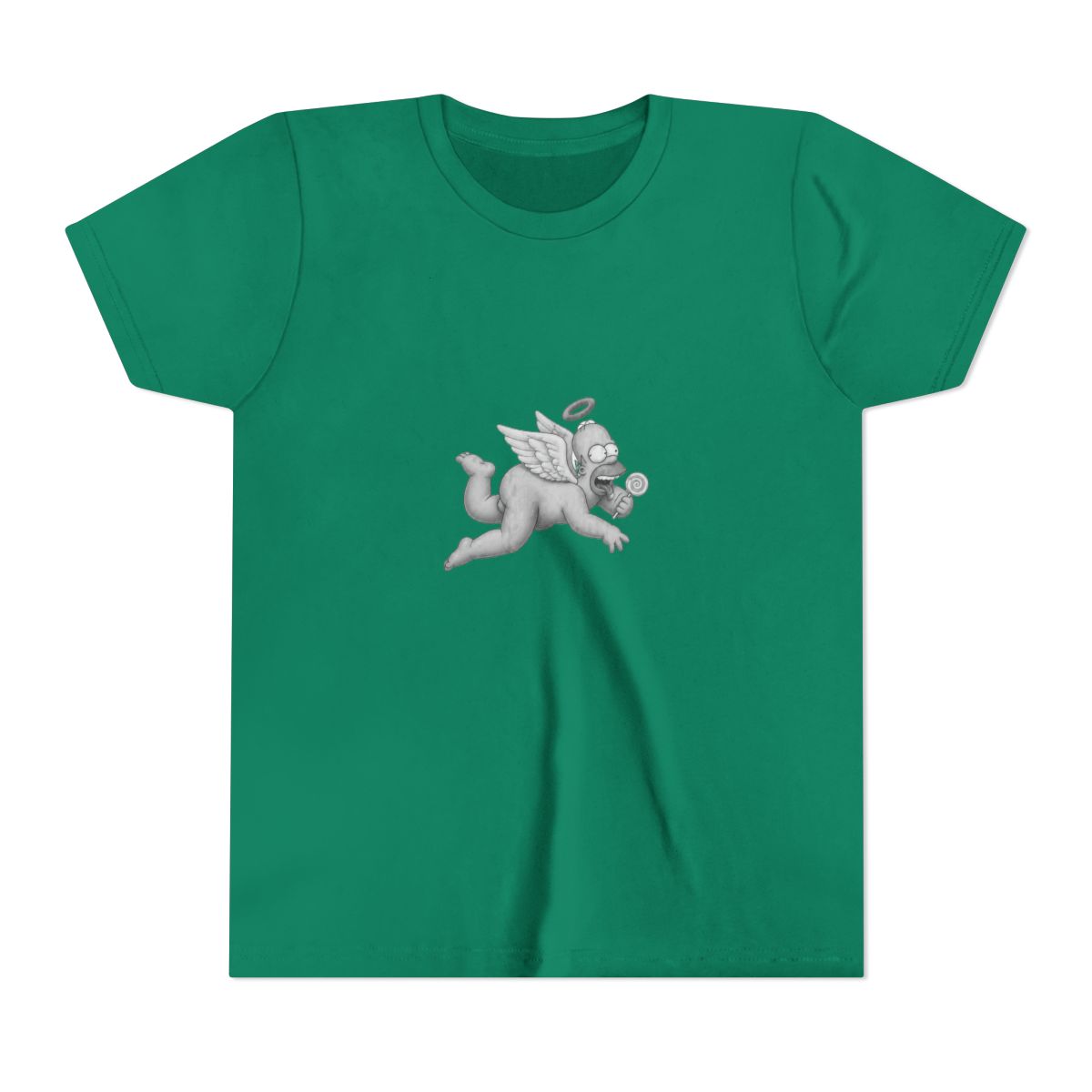 The Simpsons Cherub Homer Big & Tall Kids T Shirt - alternate angle 2, merchandise