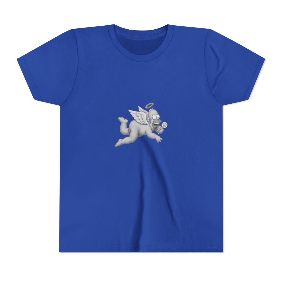 The Simpsons Cherub Homer Big & Tall Kids T Shirt - alternate angle 4, merchandise