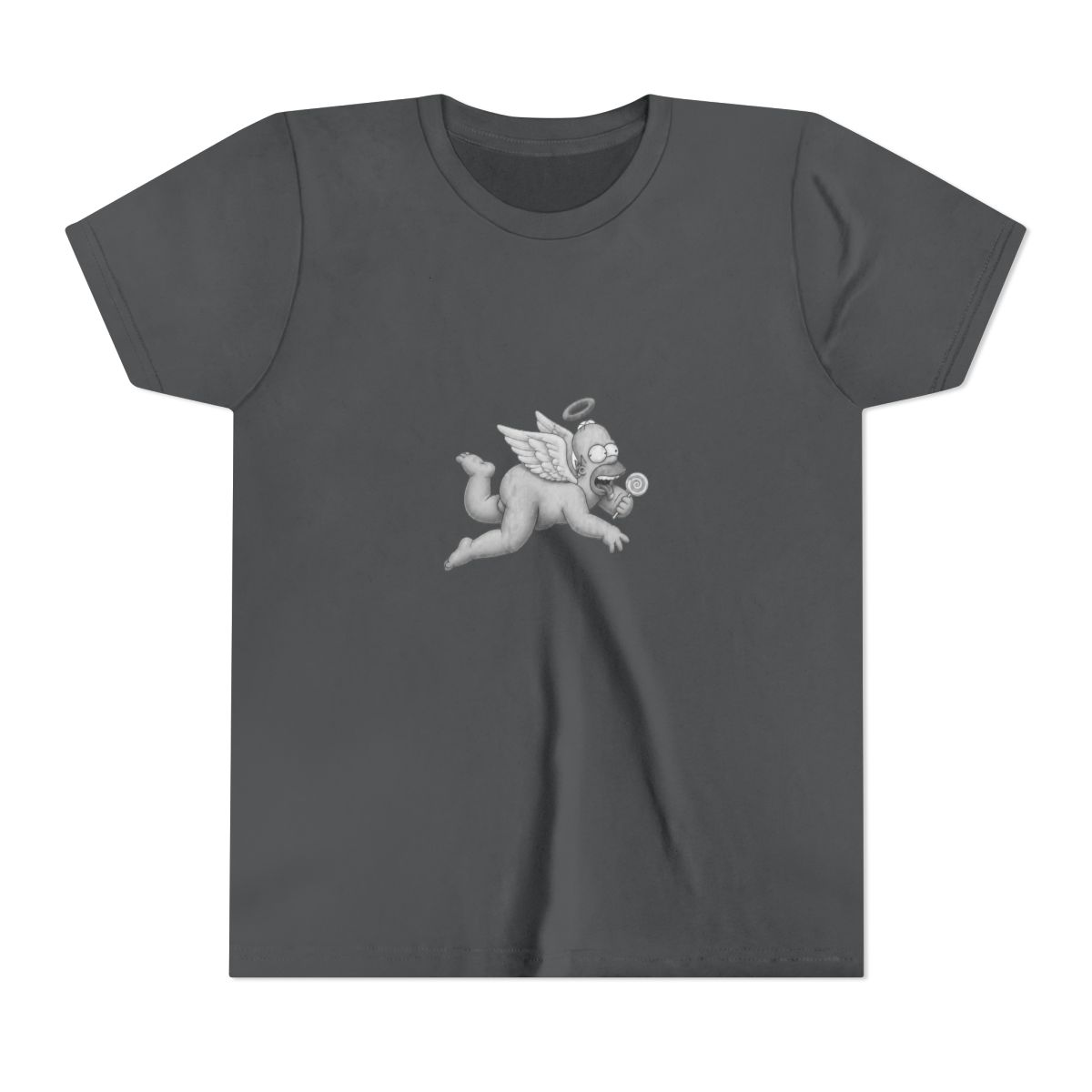The Simpsons Cherub Homer Big & Tall Kids T Shirt - alternate angle 5, merchandise