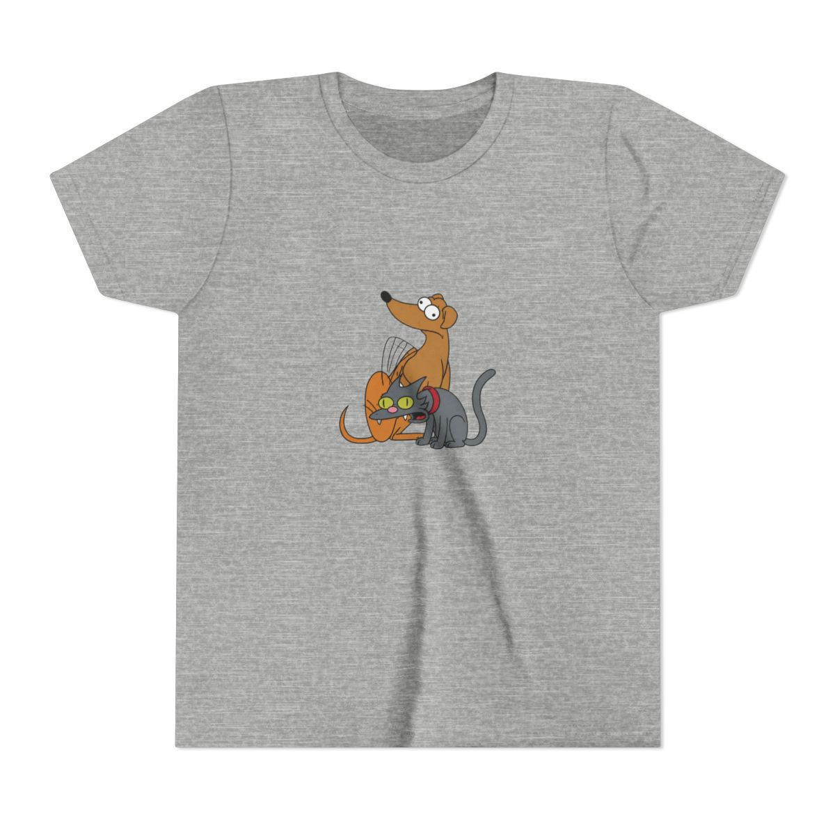 The Simpsons Family Pets Santa's Little Helper & Snowball II T Shirt (Kids) - alternate angle 3, merchandise