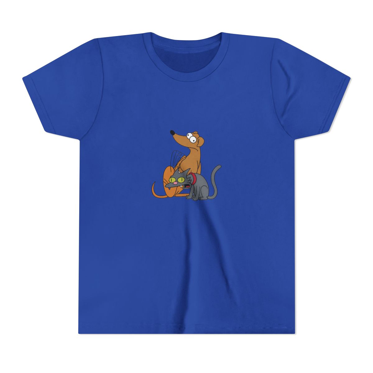 The Simpsons Family Pets Santa's Little Helper & Snowball II T Shirt (Kids) - alternate angle 4, merchandise