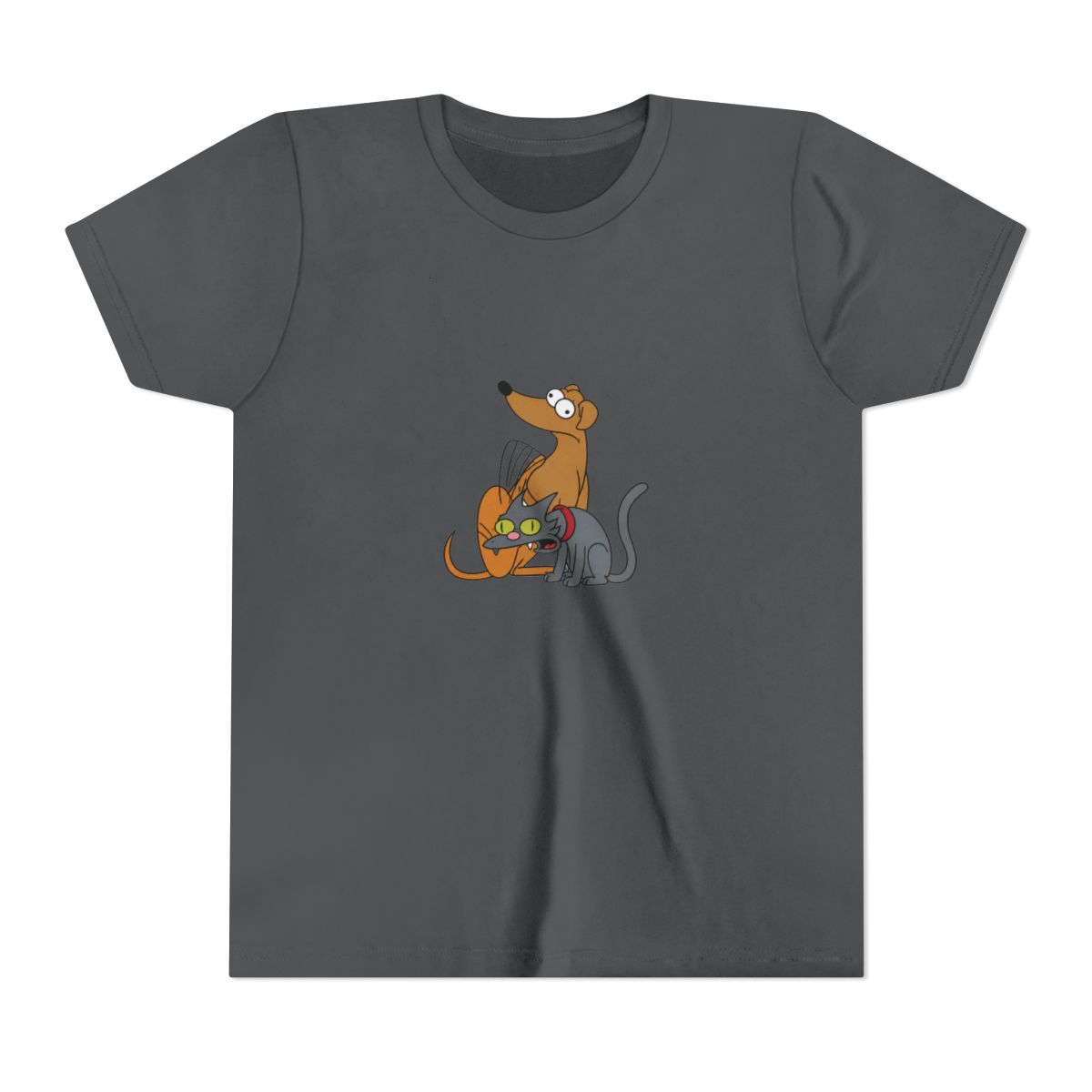 The Simpsons Family Pets Santa's Little Helper & Snowball II T Shirt (Kids) - alternate angle 5, merchandise