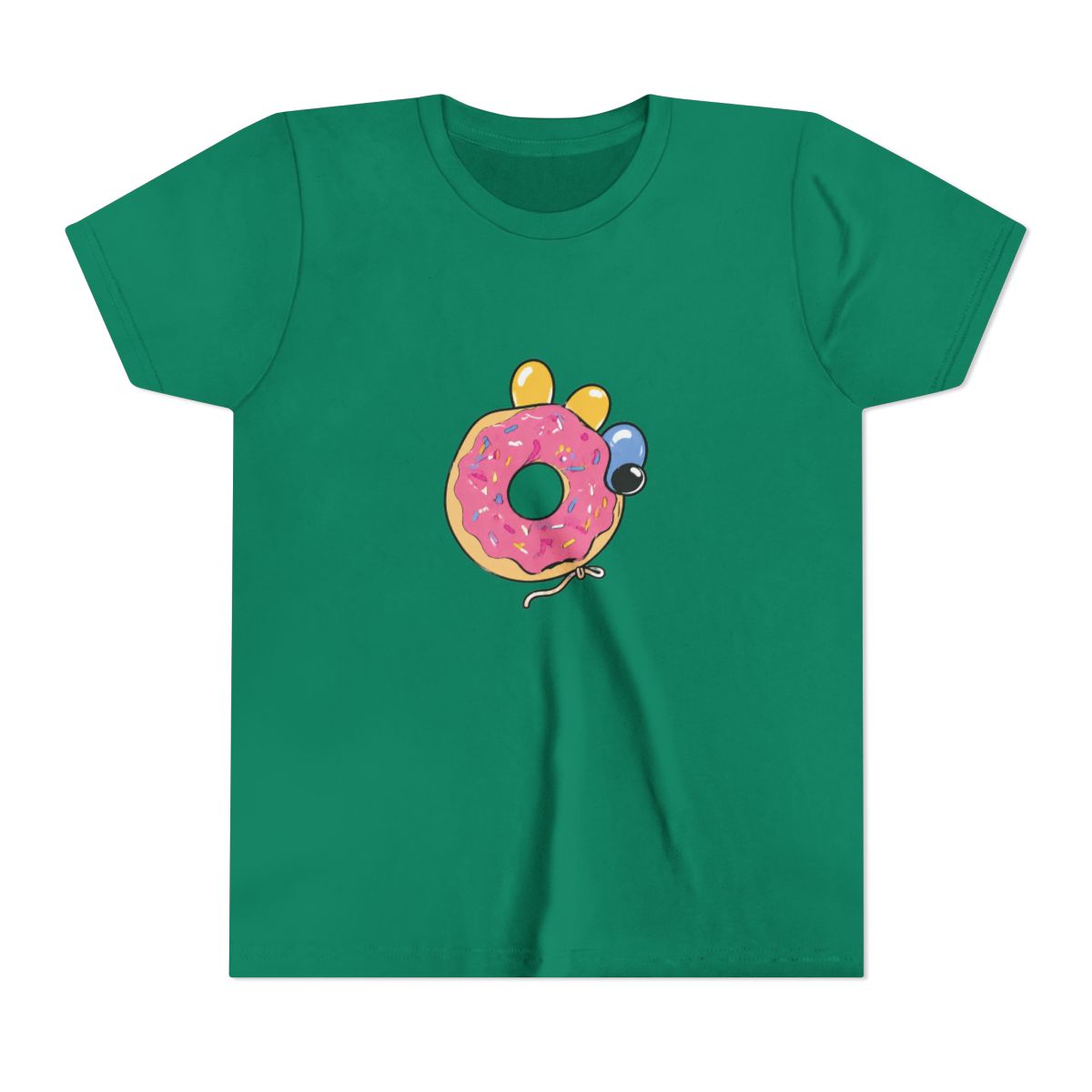 The Simpsons Homer Donut Kids T Shirt - alternate angle 2, merchandise