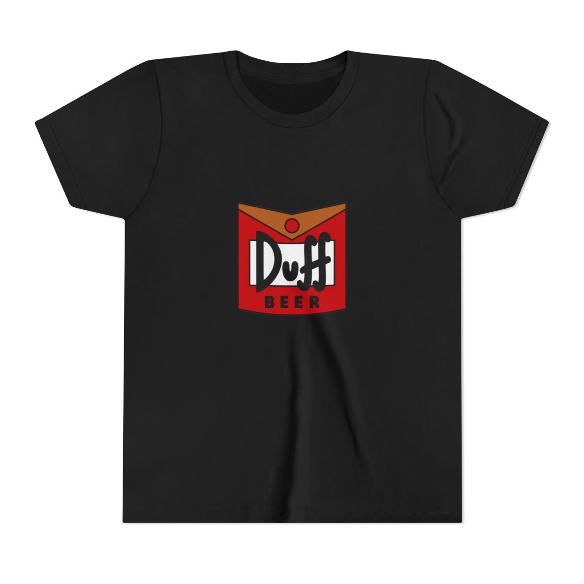 The Simpsons Duff Beer - Family Duff Beer in can cute product stamp Kids T Shirt - alternate angle 2, merchandise