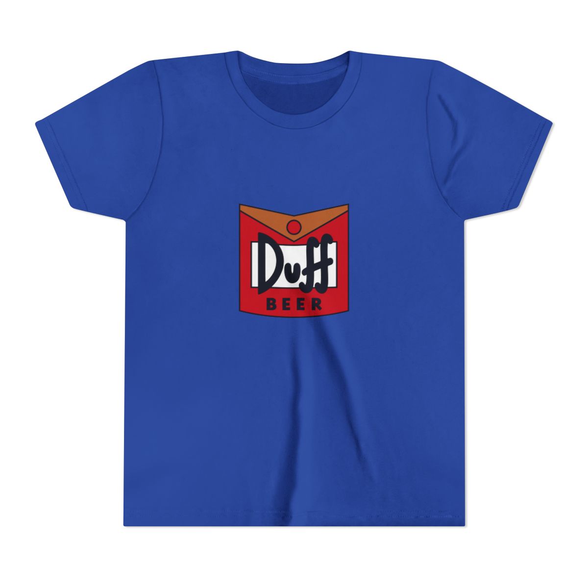 The Simpsons Duff Beer - Family Duff Beer in can cute product stamp Kids T Shirt - alternate angle 4, merchandise
