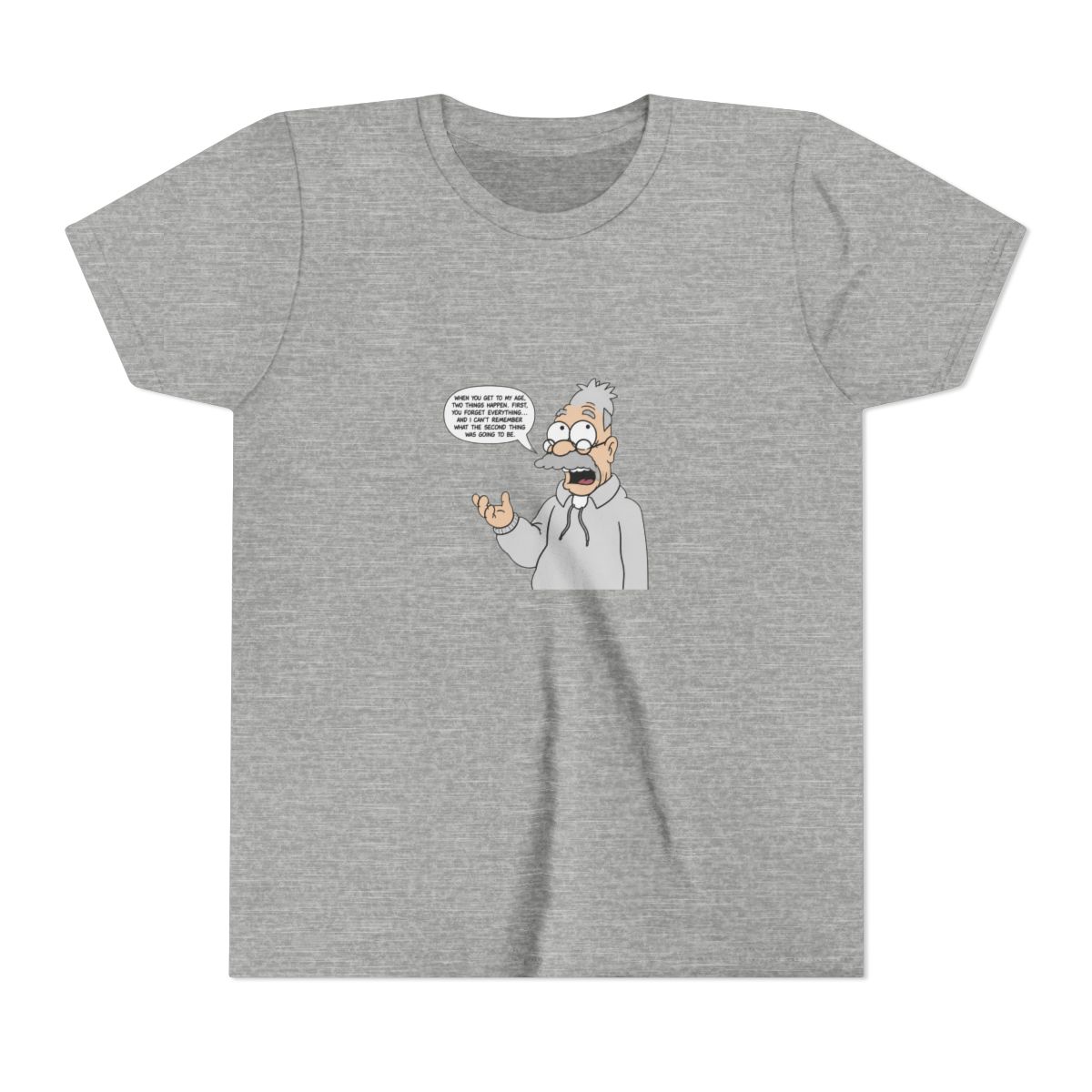 The Simpsons Forever Grandpa Kids T Shirt - alternate angle 2, merchandise