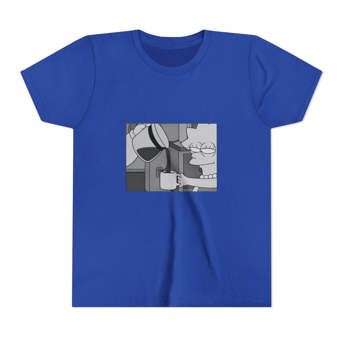 The Simpsons Lisa Coffee Kids T Shirt - alternate angle 4, merchandise