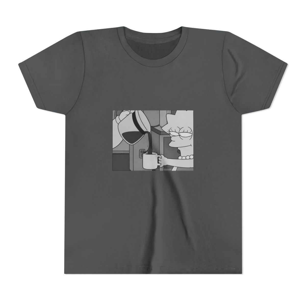 The Simpsons Lisa Coffee Kids T Shirt - alternate angle 5, merchandise